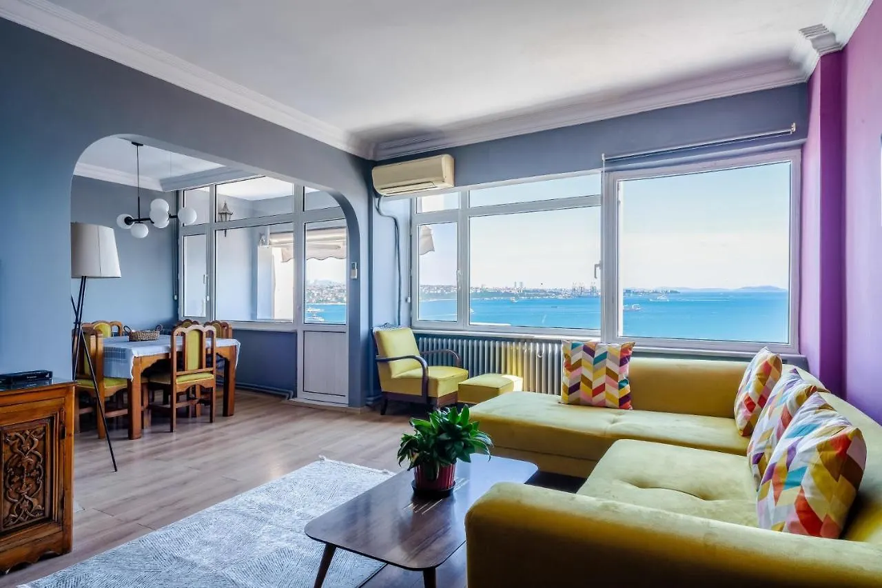 Magnificent Sea View Flat 5 Min To Istiklal Square Appartamento Provincia di Provincia di Istanbul